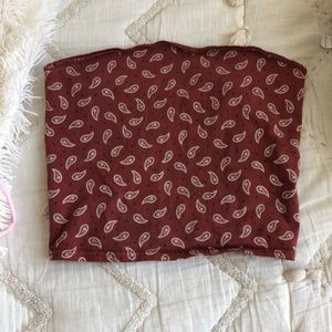 paisley tube top